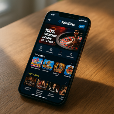 PalmSlots - Mobile Interface - Smartphone Casino